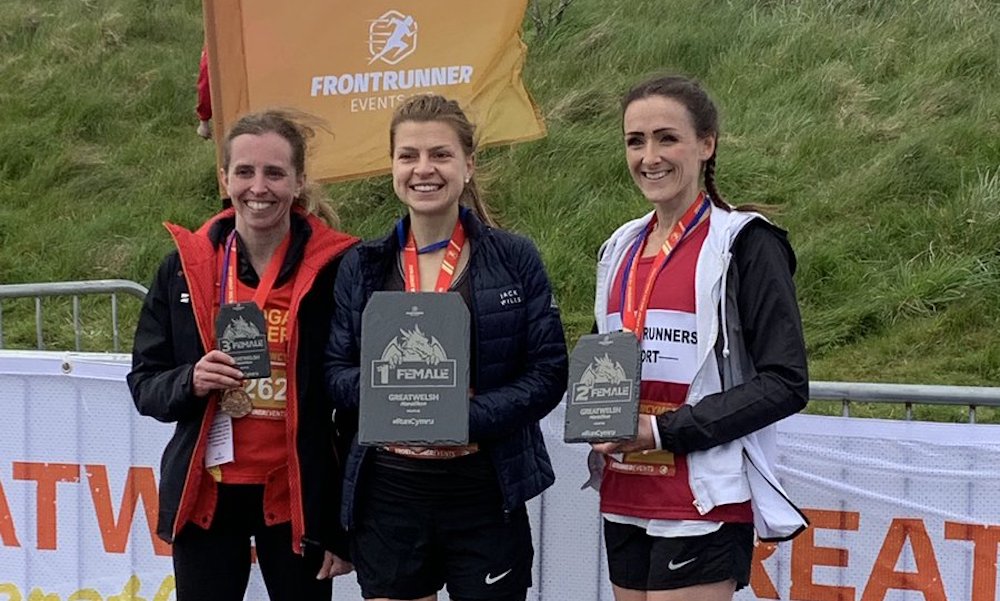 Great Welsh Marathon women’s top three