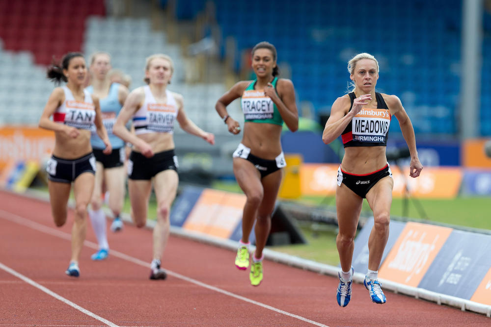 Jenny MEADOWS, Adelle TRACEY, Hanna TARVER, Jenny TAN Women’s 800m Heat 1, 2014 Sainsbury’s British Championships Birmingham Alexander Stadium UK